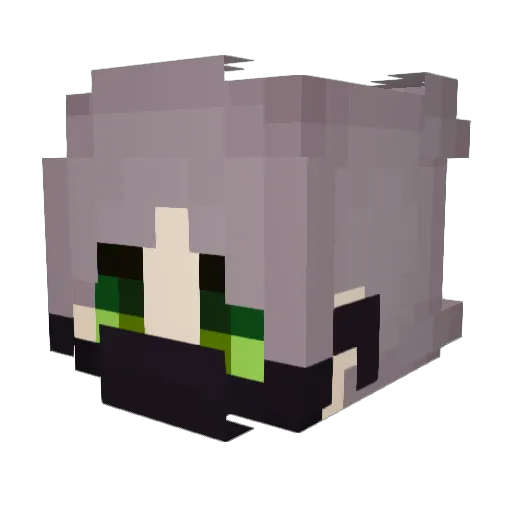 BrenYouTube Minecraft avatar head, 3D render