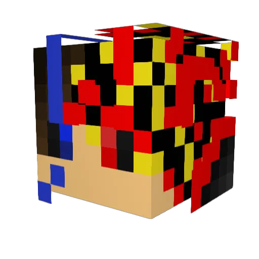 Bren_O_Mior Minecraft avatar head, 3D render