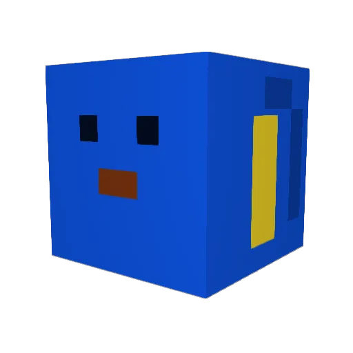 BrendaSunflower Minecraft avatar head, 3D render