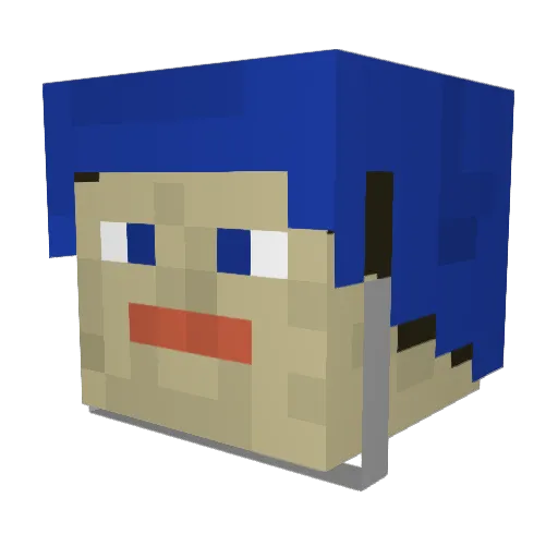 Brendan1127 Minecraft avatar head, 3D render