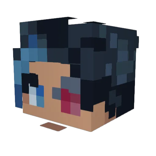 BrendanHsuu Minecraft avatar head, 3D render