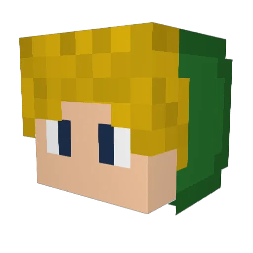 BrendanMCBro Minecraft avatar head, 3D render
