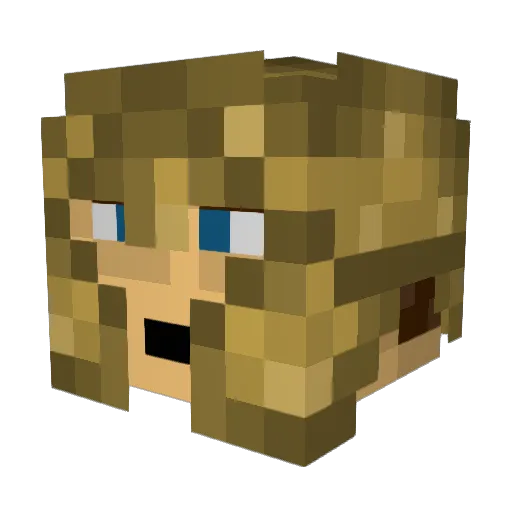 Brendan_Li Minecraft avatar head, 3D render