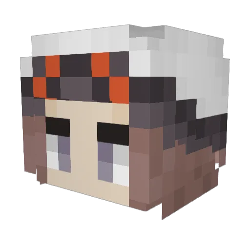 Brendanjamin Minecraft avatar head, 3D render