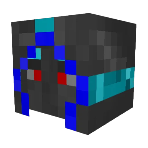 Brendanv Minecraft avatar head, 3D render