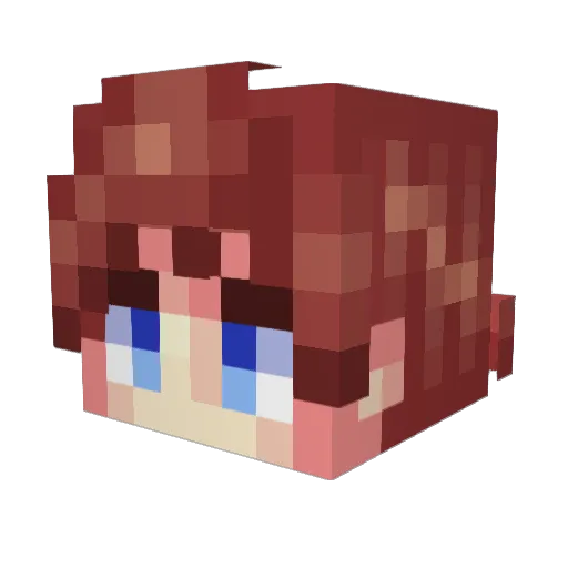 BrendikNoob Minecraft avatar head, 3D render