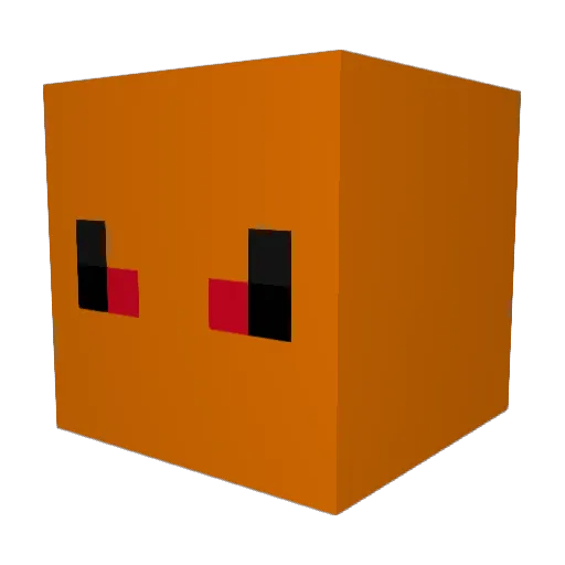 Brendle_San Minecraft avatar head, 3D render