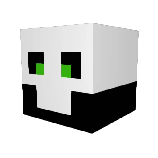 BrendoTCO Minecraft avatar head, 3D render