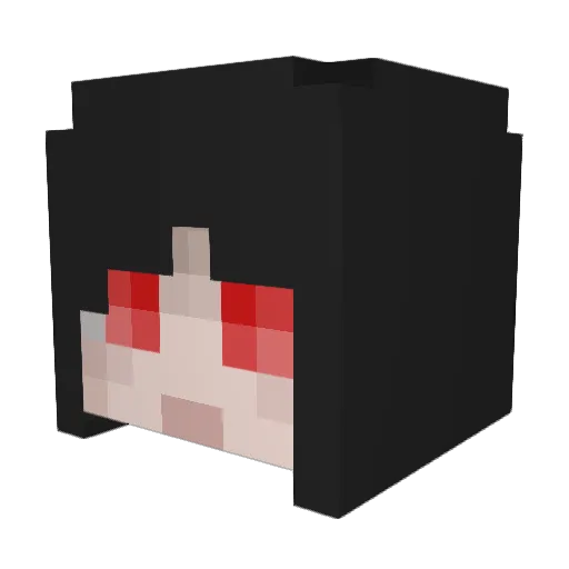 Brendyrose Minecraft avatar head, 3D render