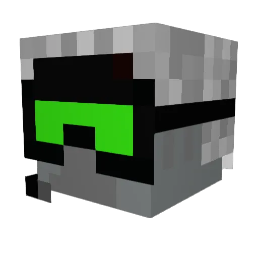 Brenmar Minecraft avatar head, 3D render