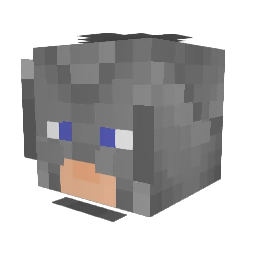 Brennan24oV2 Minecraft avatar head, 3D render