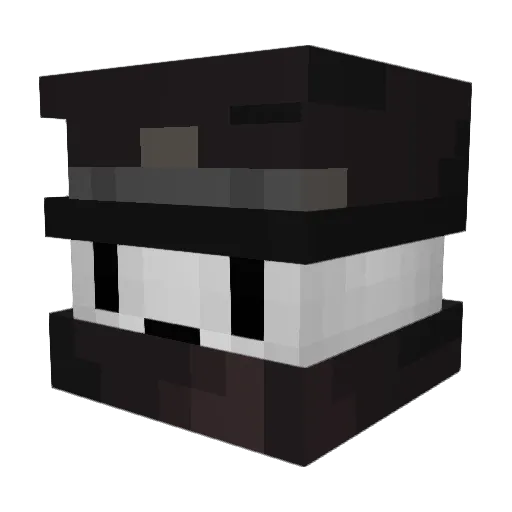Brennershadow Minecraft avatar head, 3D render