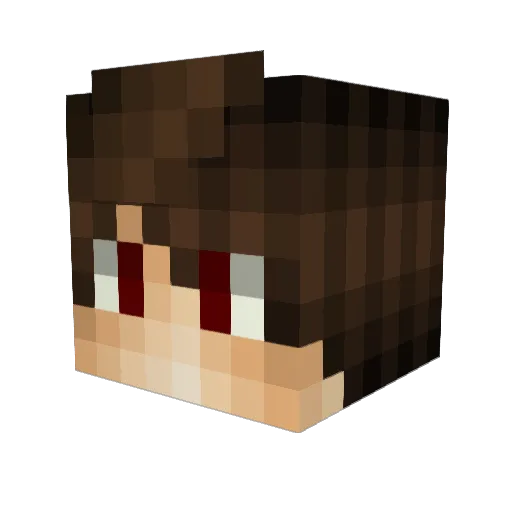 BrenoAveiro Minecraft avatar head, 3D render