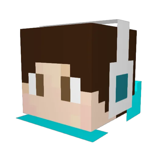 BrenoGamer11 Minecraft avatar head, 3D render
