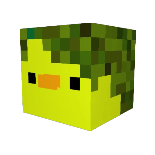 Brenster25 Minecraft avatar head, 3D render