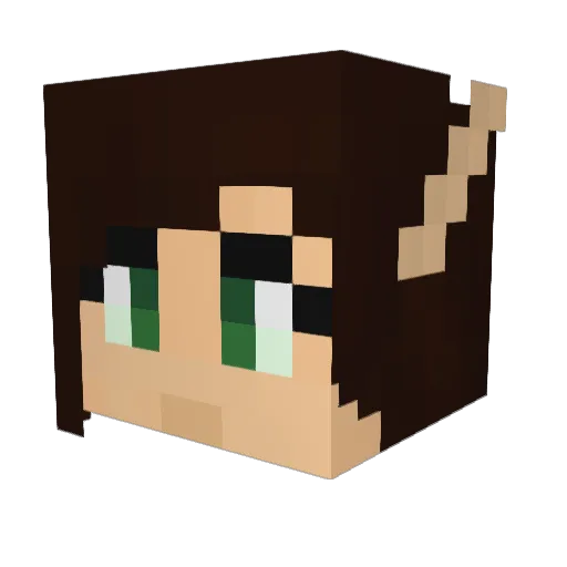 Brentatious Minecraft avatar head, 3D render