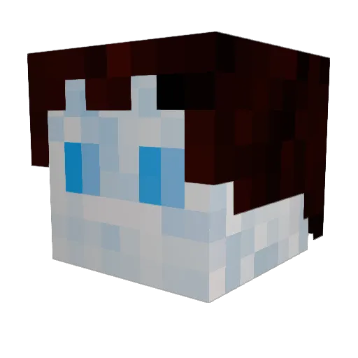 Brentna Minecraft avatar head, 3D render