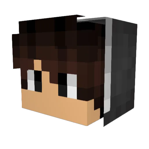 Brenttime Minecraft avatar head, 3D render