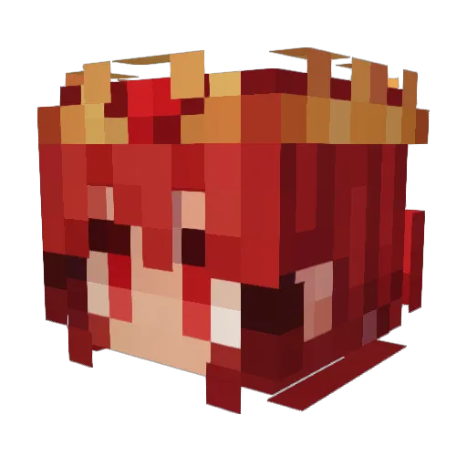 Brenwhitelex Minecraft avatar head, 3D render