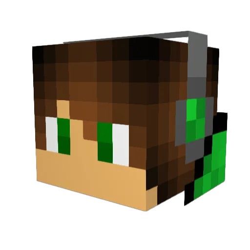 Bresco90 Minecraft avatar head, 3D render