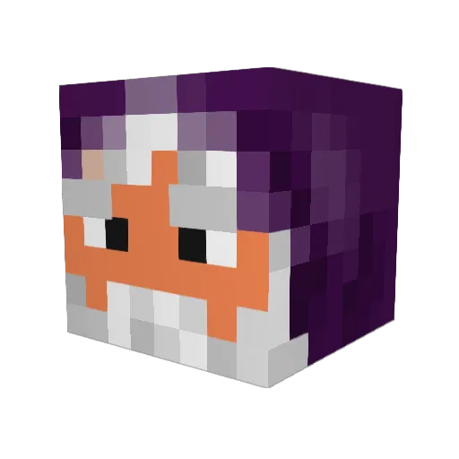 Bresova Minecraft avatar head, 3D render