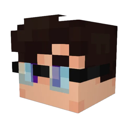 Bret06 Minecraft avatar head, 3D render