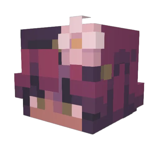 BretBret Minecraft avatar head, 3D render