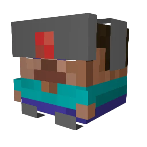 Bretas_ Minecraft avatar head, 3D render