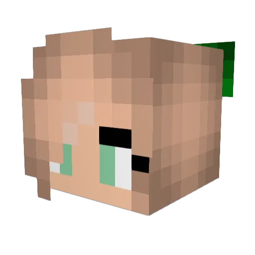 Brethil Minecraft avatar head, 3D render