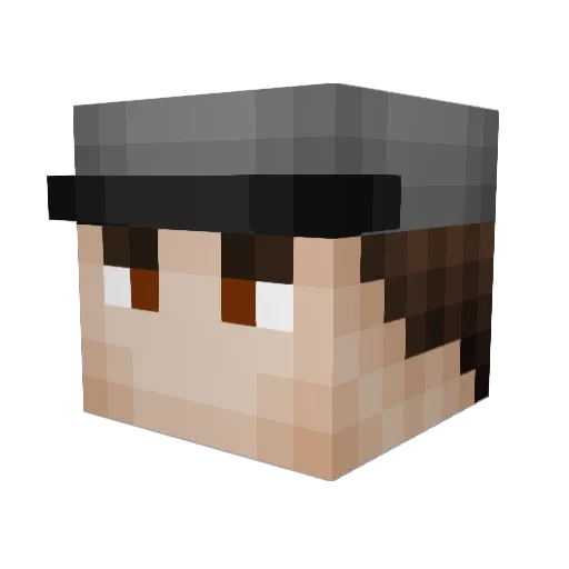 Brett1911 Minecraft avatar head, 3D render
