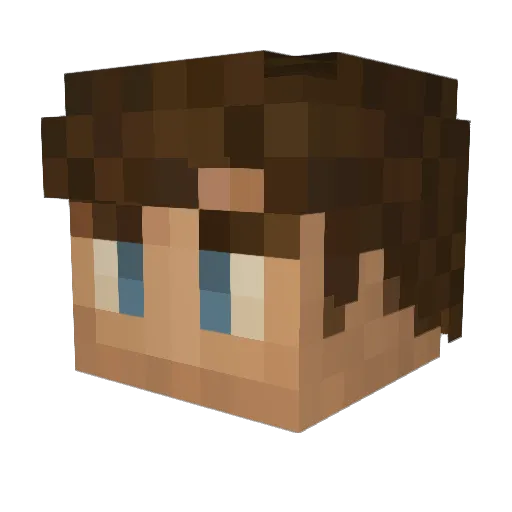 BrettGamez Minecraft avatar head, 3D render