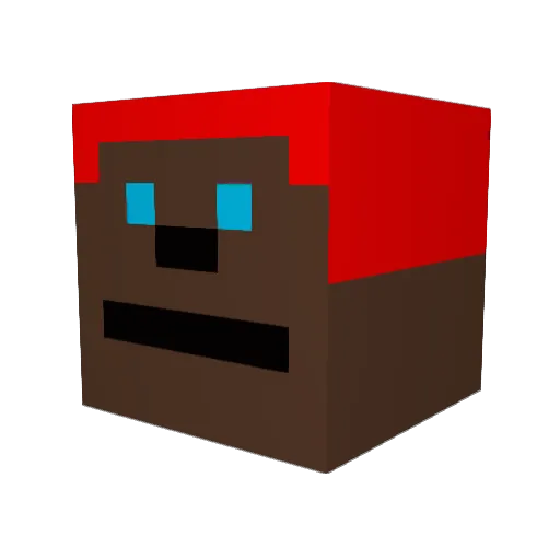 BrettZilla52 Minecraft avatar head, 3D render