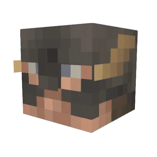 Brettc93 Minecraft avatar head, 3D render