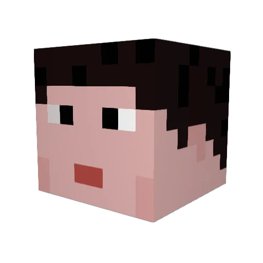 Bretti78 Minecraft avatar head, 3D render