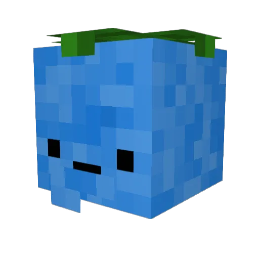 Brewberry Minecraft avatar head, 3D render