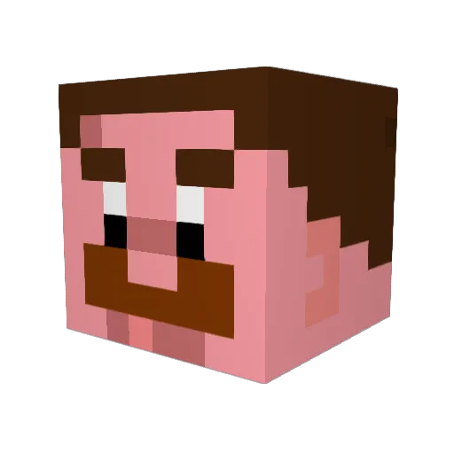 Brewman6 Minecraft avatar head, 3D render