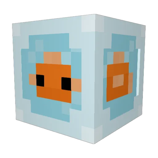 BrewskiDrewski Minecraft avatar head, 3D render