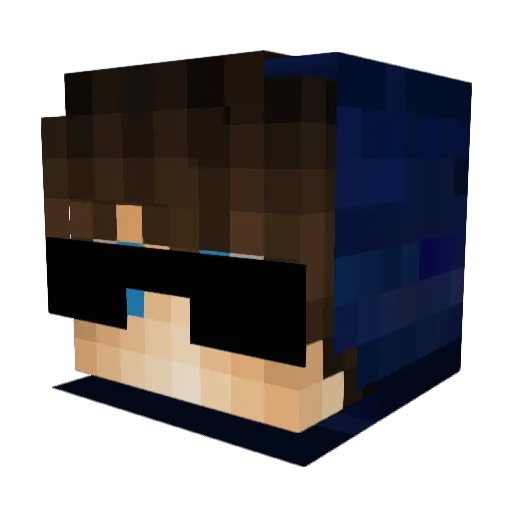 Brex_LP Minecraft avatar head, 3D render