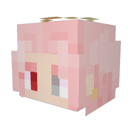 Breysk Minecraft avatar head, 3D render