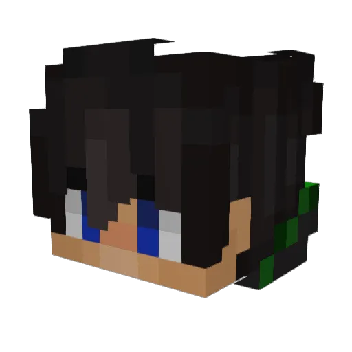 Brezel74 Minecraft avatar head, 3D render