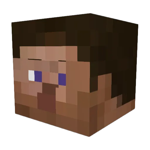 Brezoe Minecraft avatar head, 3D render