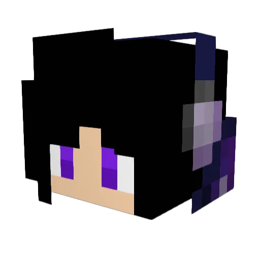 Bri3lle Minecraft avatar head, 3D render