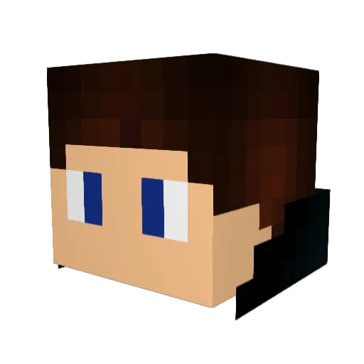 BriGuyLeBel Minecraft avatar head, 3D render