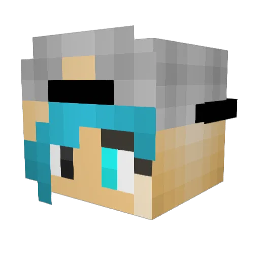 BriHugoArz Minecraft avatar head, 3D render