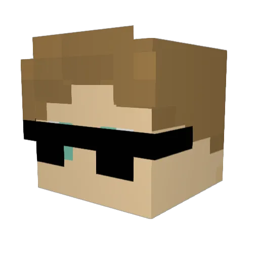 BriTheFri Minecraft avatar head, 3D render