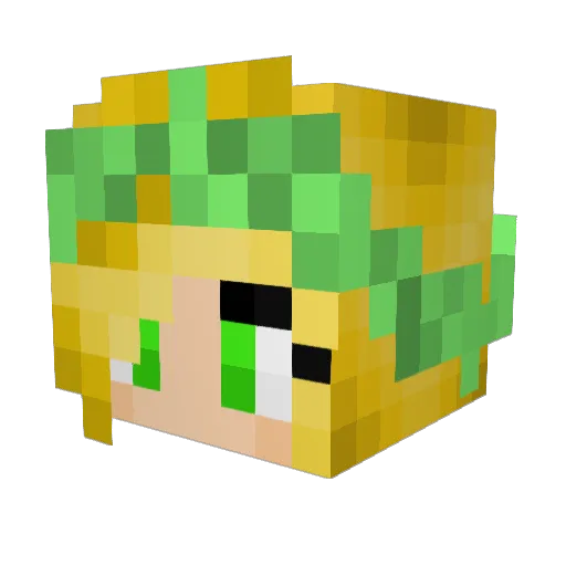 Bri_savage Minecraft avatar head, 3D render