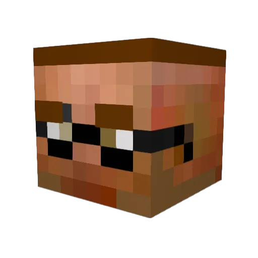 Brian472 Minecraft avatar head, 3D render