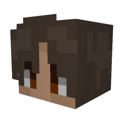 BrianClover13 Minecraft avatar head, 3D render