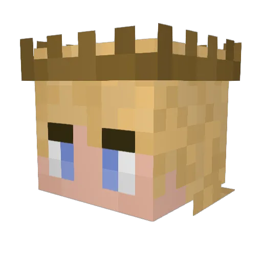 BrianThePope Minecraft avatar head, 3D render