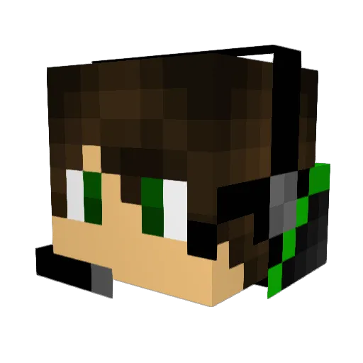 Brian_Duong Minecraft avatar head, 3D render